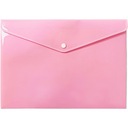 КОНВЕРТ-ПАКЕТ С ЗАЩЕЛКОЙ А4 КОНВЕРТ ПП розовый БИУРФОЛ