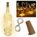 КРЫШКА ДЛЯ БУТЫЛКИ 20 СВЕТОДИОДНЫХ ЛАМП 200 СМ НА ПРОВОДЕ ДЕКОР ТЕПЛЫЙ СВЕТ