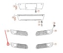 AUDI A8 D3 AVANT PARE-CHOCS RIGHT GRILLE 4E0807680Bphoto 7