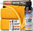 AUTOSOL METAL POLISH PASTE + НАБОР ДЛЯ УДАЛЕНИЯ СИНИЯ ДЛЯ ПОЛИРОВКИ МЕТАЛЛА