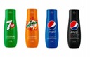 Набор из 4 сиропов Soda Stream Pepsi, Миринда, 7уп, Макс