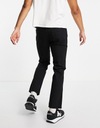 Czarne jeansy z prostymi nogawkami defekt W36 L32 Marka Topman