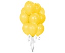 Воздушные шары + палочки с корзинками, пастельно-желтый
