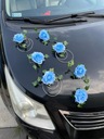 Оформление автомобиля украшение свадебного автомобиля СИНИЕ розы