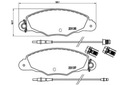 BREMBO PADS BRAKE CITROEN XM 97-00 FRONT BRE photo 2 - milautoparts-fr.ukrlive.com