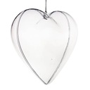 Акриловое сердце для декора Декупаж, пластик, 16 см. Подвески открывающиеся.