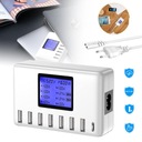 ЗАРЯДНОЕ УСТРОЙСТВО С 8 ПОРТАМИ, С ЖК-ДИСПЛЕЕМ, МНОГОПОРТОВАЯ ЗАРЯДНАЯ СТАНЦИЯ