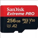 SANDISK EXTREME PRO microSDXC 256 GB 200/140 MB/s A2 Rýchlostná trieda C10 U3 V30 A2