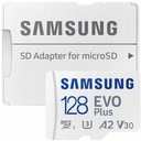 Samsung EVO PLUS microSDXC 128GB UHS-I U3 [Záznam 100MB/s Čítanie 130MB/s] Maximálna rýchlosť čítania 130 MB/s