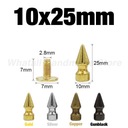 Заклепки с шипами-пулями для кожаных заклепок в стиле панк и крутые шипы в стиле панк для