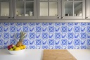 Dekoratívna PVC dlažba Azulejos loďka 9ks Povrch matný