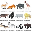 Realistická mini súprava figúrok zvieratiek 12 kusov Druh zviera