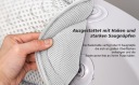 Tall silver Подушка для ванної кімнати з технологією Air-Mesh та 6 присосками для