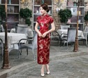 Dámske dlhé šaty v tradičnom čínskom štýle Silueta regular