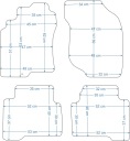 NISSAN X-TRAIL T30 2001-2007R КИЛИМКИ DIAMOND + ЧЕРВОНА EKO  (14835119800) фото min 9