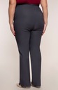Elegantné nohavice veľmi vysoký stav sivé 62 Dominujúci vzor bez vzoru