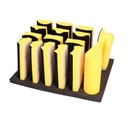 ZESTAW KLOCKÓW BLOKÓW SZLIFIERKISCH NA RZEP 16 ELEMENTÓW PRACE PRECYZYJNE