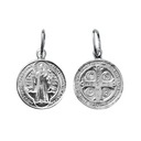 Серебряный медальон Святого. Бенедикт