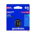 Карта памяти GOODRAM microSD 64 ГБ CL10 UHS I + адаптер