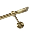 Карниз для штор 100 см 16 мм одинарный без лягушек, золотой