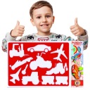 ШАБЛОН ТРАНСПОРТНОГО СРЕДСТВА ДЛЯ РИСОВАНИЯ ДЛЯ ДЕТЕЙ КОХ-И-НУР