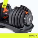 Регулируемая гантель TREXO 24 кг черная HT-18792699