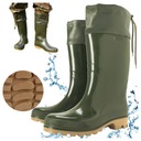 KALOSZE MĘSKIE MYŚLIWSKIE gumowce wysokie z kołnierzem WODOODPORNE POLSKIE