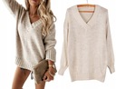 ТЕПЛЫЙ, ПРИЯТНЫЙ НА прикосновение СВИТЕР, V-образный вырез, W25