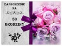 ПРИГЛАШЕНИЯ НА 50-ЛЕТИЕ РОЖДЕНИЯ + БЕЛЫЙ КОНВЕРТ