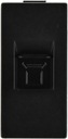 КОМПЬЮТЕРНАЯ ИНТЕРНЕТ-РОЗЕТКА LAN CAT6 RJ45 DC МОДУЛЬ УМНОГО ДОМА ЧЕРНЫЙ