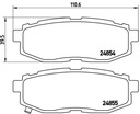 ZAPATAS HAM. PARTE TRASERA SUBARU TRIBECA 05- PARTE TRASERA 