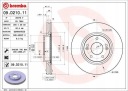 DISQUES FREIN AVANT BREMBO 09.D210.11 09D21011photo 11