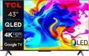 TCL HDR PRO QLED 43 дюйма 4K MEGA Contrast GOOGLE WiFi Smart TV
