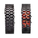 Pánske digitálne hodinky s LED displejom Lava Metal Wristwatch Creative Watch Tvar puzdra iný