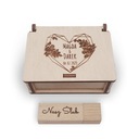 Флешка 32ГБ + Деревянная коробка + ГРАВИРОВКА