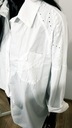 mp-butik koszula włoska boho koronka oversize size Kolor biały