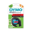 Лента DYMO LETRATAG 12мм/4м красный пластик