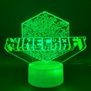 3D nočné svetlo led usb + diaľkové ovládanie Minecraft Hra Kód výrobcu prezent led pudełko box kabel pilot