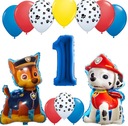 НАБОР ШАРИКОВ на первый день рождения ОДНОГОДА PAW PAW PATROL