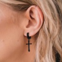 СЕРЬГИ из ХИРУРГИЧЕСКОЙ СТАЛИ ЧЕРНЫЕ НАБОР 8 ШТ.