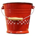 Ведро эмалированное Ретро, ​​1 л, красное ведро