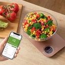 Электронные кухонные весы с приложением Bluetooth Sencor Smart RoseGold 5kg