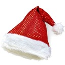 Новогодняя ШАПКА САНТА КЛАУСА с пайетками