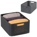 Серая контейнерная корзина из ротанга Curver Style M - копия