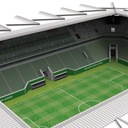 Štadión Legia Varšava 3D puzzle Materiál karton papier pena