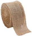 ДЖУТОВАЯ НАТУРАЛЬНАЯ ТКАНЬ РУЛОН 4 СМ x 2М ДЖУТОВОЕ ХОЛСТ ДЖУТОВАЯ ЛЕНТА ДЕКУПАЖ