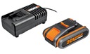 Аккумулятор WORX WA3601 20 В 2,0 Ач с зарядным устройством