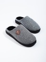 Pánske papuče šedé 40-41 Originálny obal od výrobcu škatuľa