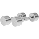 2х3 кг Фиксированные хромированные гантели