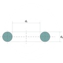 ORIGINALES Ø7MM, D2=2MM, 70 SHORE, NBR, -30/+100°C 